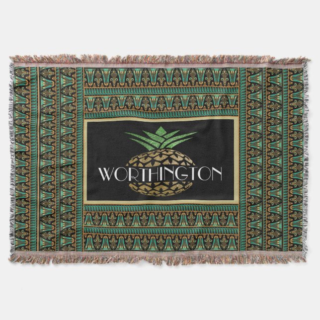 Couverture Élégant ananas Customisé (Devant)