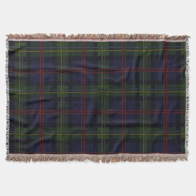 Couverture Élégant Classique Rustique Tartan Malcolm Carreaux (Devant)