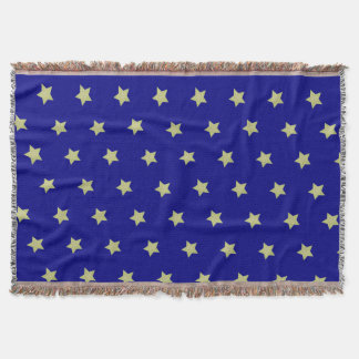 Couverture Elegant Gold & Blue Star Pattern 