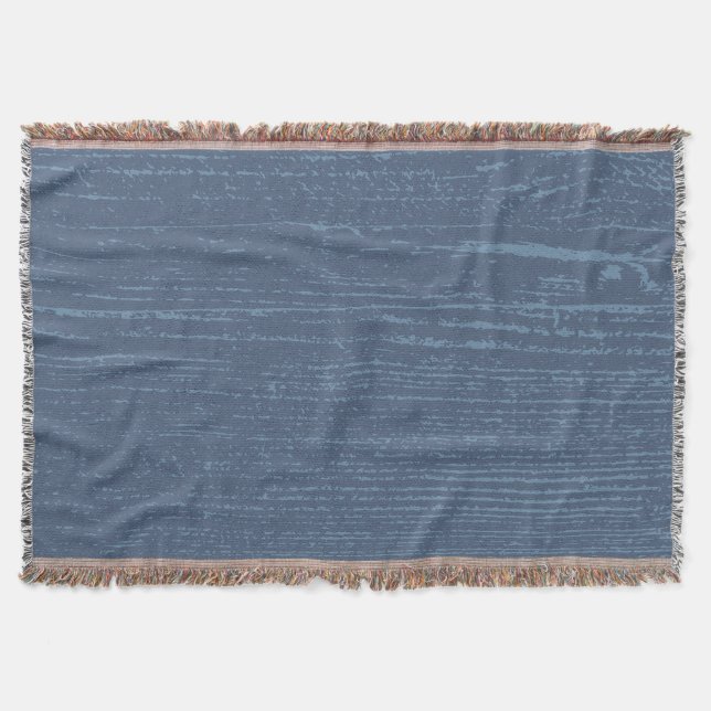 Couverture Élégant grain de bois bleu (Devant)