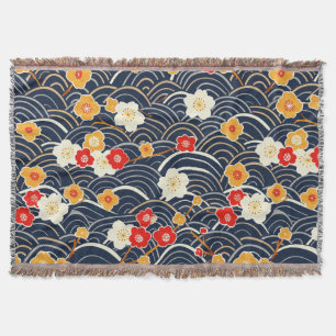 Couverture Élégant Motif sans couture en fleur de cerisier (1
