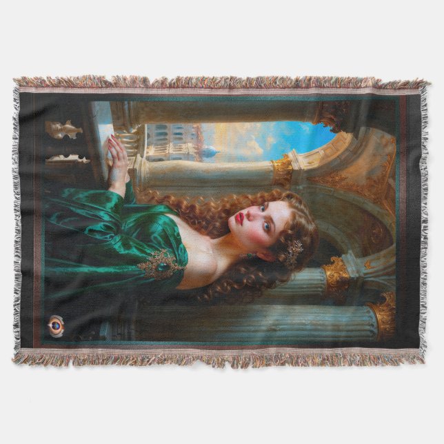 Couverture Élégante femme de la Renaissance en robe verte (Devant)