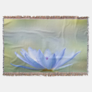 Couverture Élégante Tendance Féminine, Lotus Bleu