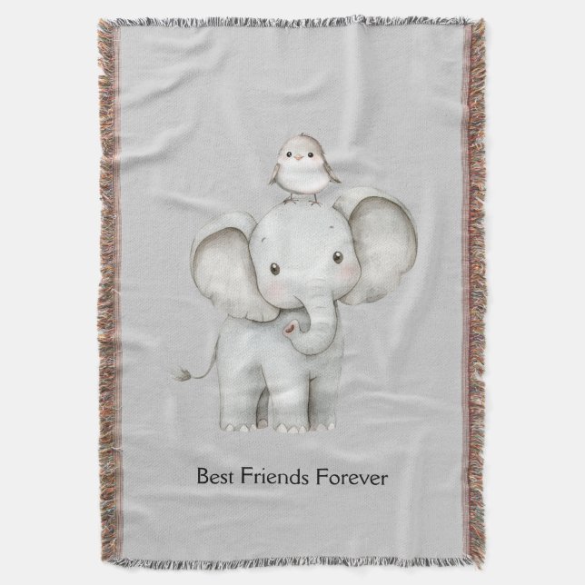 Couverture Éléphant et oiseau meilleurs amis (devant Vertical)