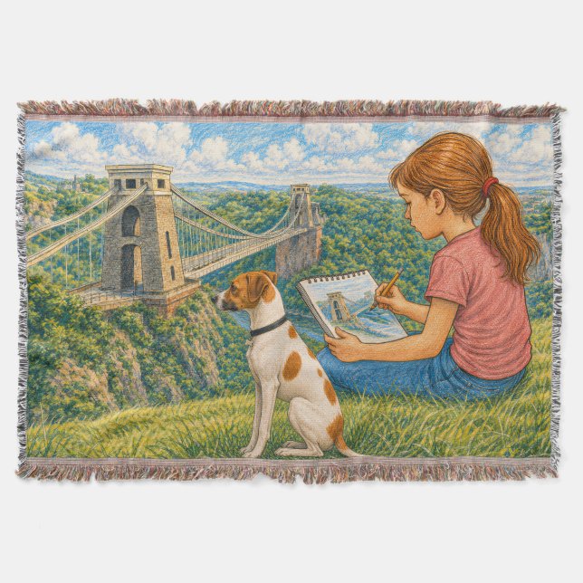 Couverture Ella et Bella dessinent le pont suspendu de Clifto (Devant)