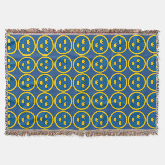 Couverture Emblème suédois de Scandinave de crête de trois