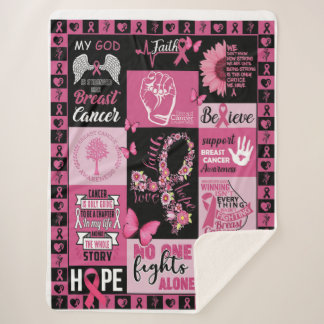 Couverture en flanelle Sherpa pour la sensibilisat