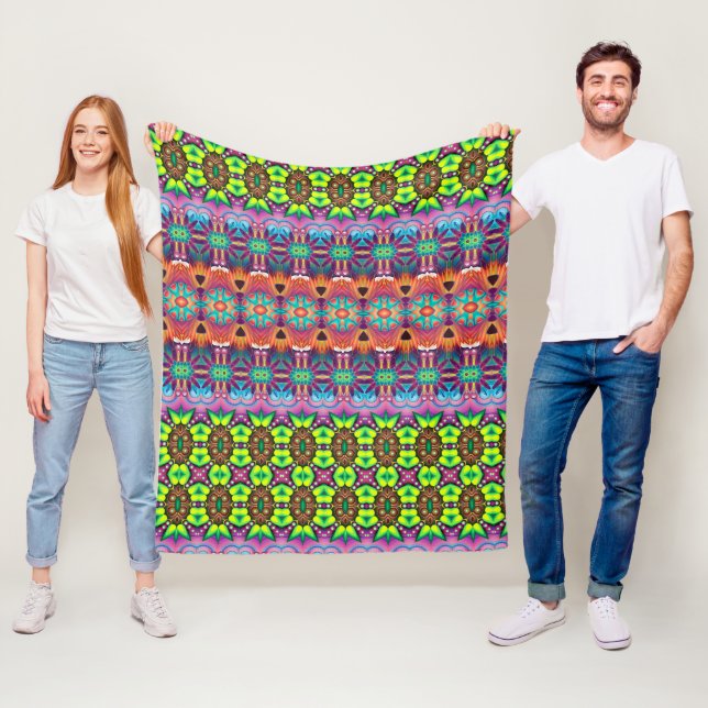 Couverture en laine polaire (En situation)