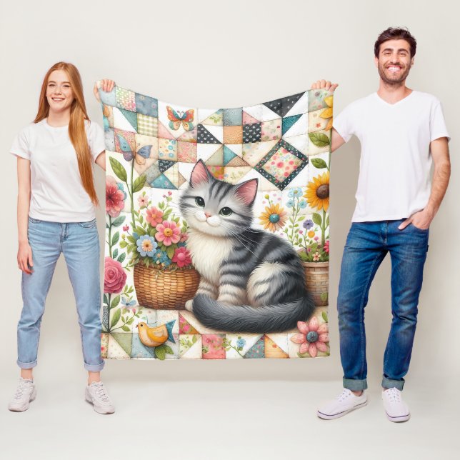 Couverture en laine polaire (En situation)