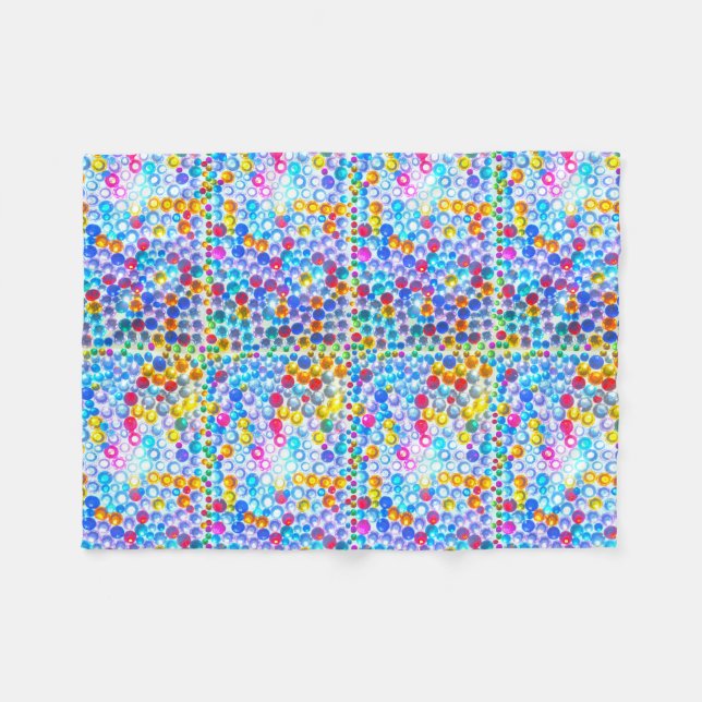 Couverture en laine polaire avec strass du Rhin (Devant (Horizontal))