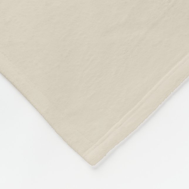 Couverture en laine polaire blanc os (Coin)