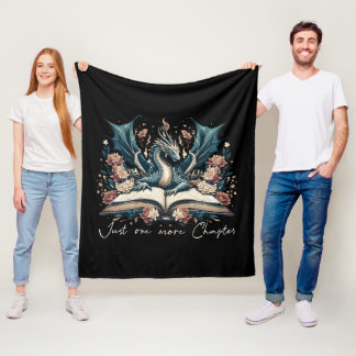 Couverture en laine polaire de dragon de livre de