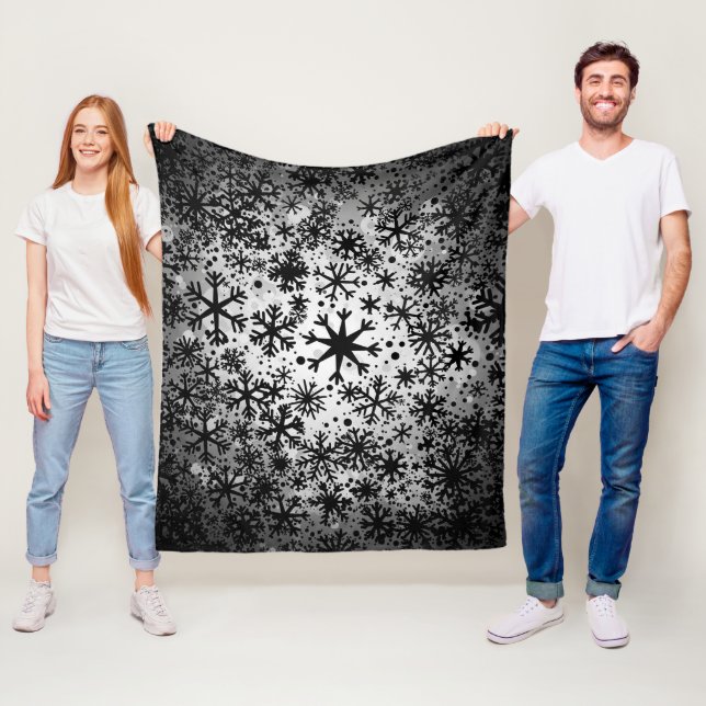Couverture en laine polaire de Noël (En situation)
