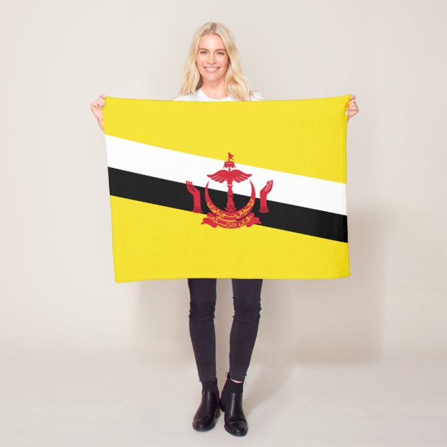Couverture en laine polaire du drapeau patriotique (En situation)