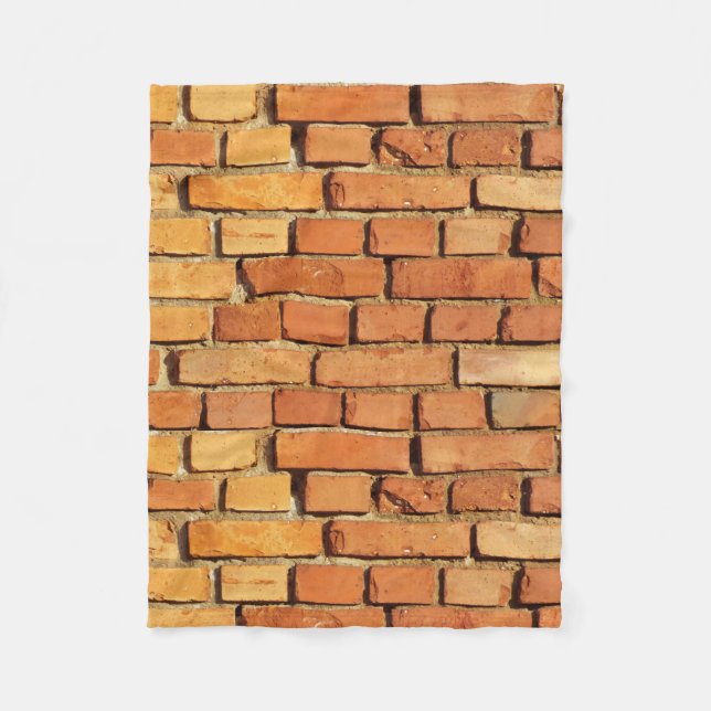 couverture en laine polaire mur de pierre (Devant)