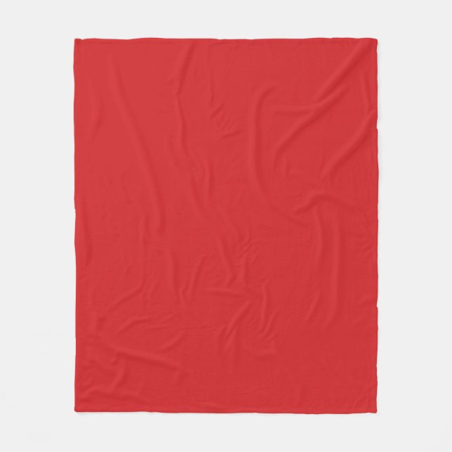 Couverture en laine polaire rouge de Noël (Devant)