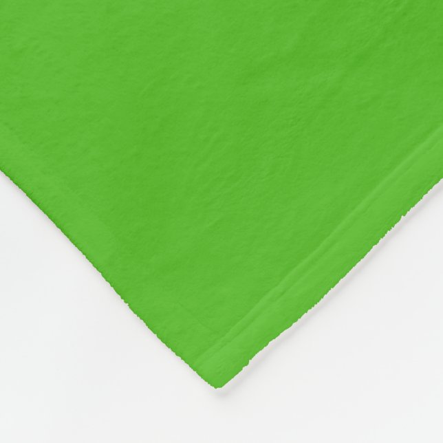 Couverture en laine polaire vert Kelly (Coin)