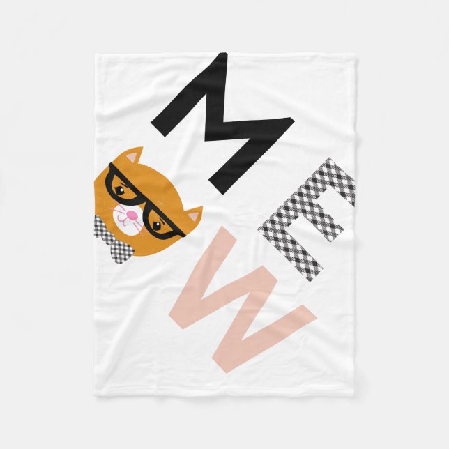 Couverture en molleton de Meow (Devant)