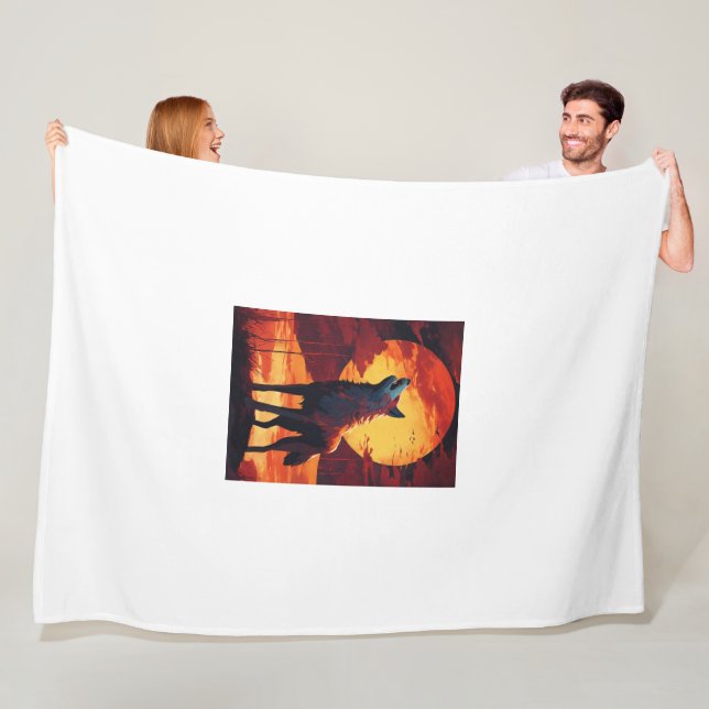 couverture en polaire (En situation)