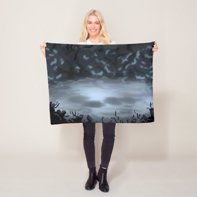 Couverture en polaire (En situation)