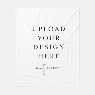 Couverture en polaire 50 po x 60 po personnalisée,