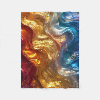 Couverture en polaire à huile métallique