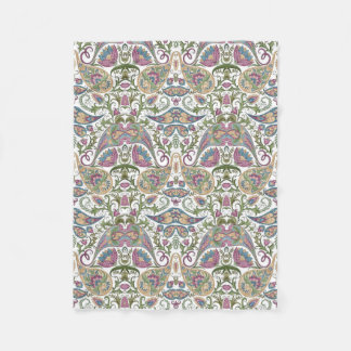 Couverture en polaire avec motif en cachemire