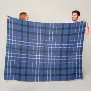 Couverture en polaire bleu 60x80