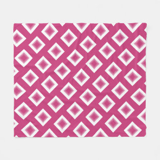 Couverture en polaire - Blocs en diamant magenta