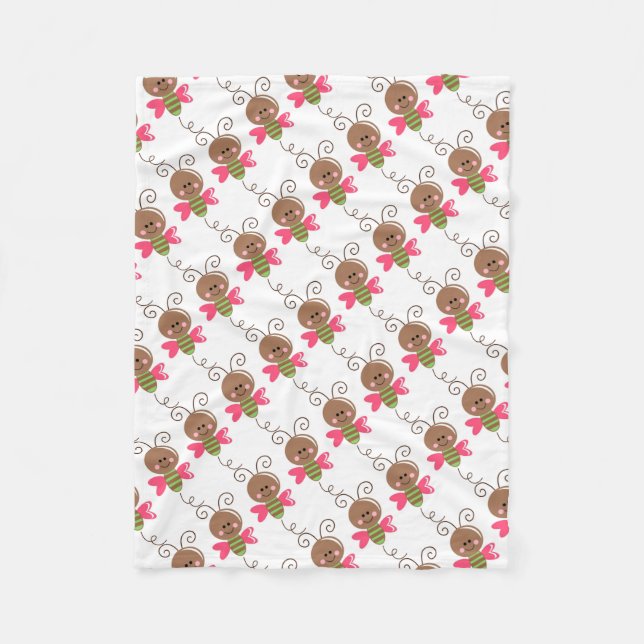 Couverture en polaire/Bumblebee mignonne (Devant)