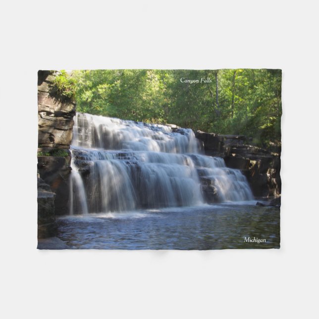 Couverture en polaire Canyon Falls (Devant (Horizontal))