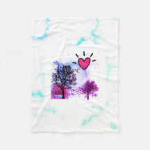 Couverture en polaire chaleureuse