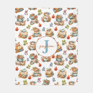 Couverture en polaire chic pays Citrouille personn
