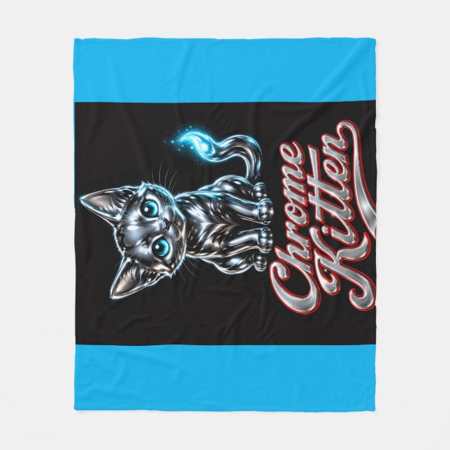 Couverture en polaire Chrome Kitten (Devant)