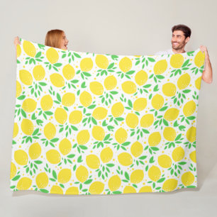 Couverture en polaire citron jaune
