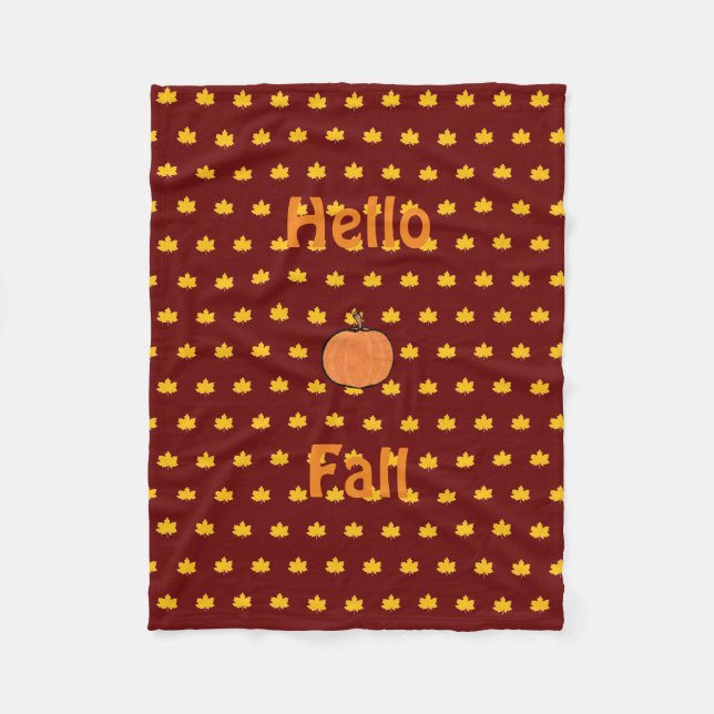 couverture en polaire citrouille (Devant)