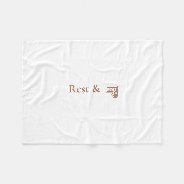 Couverture en polaire confortable pour repos et ré (Devant (Horizontal))