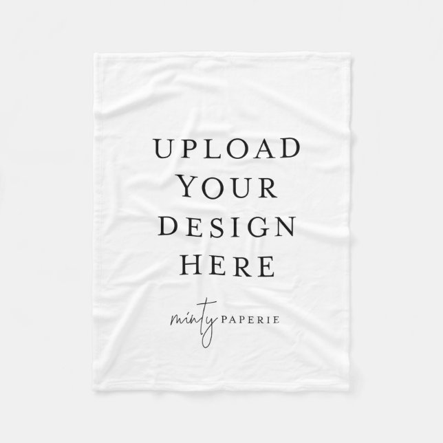 Couverture en polaire de 30 po x 40 po personnalis (Devant)