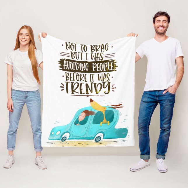 Couverture en polaire de 50 po x 60 po (En situation)