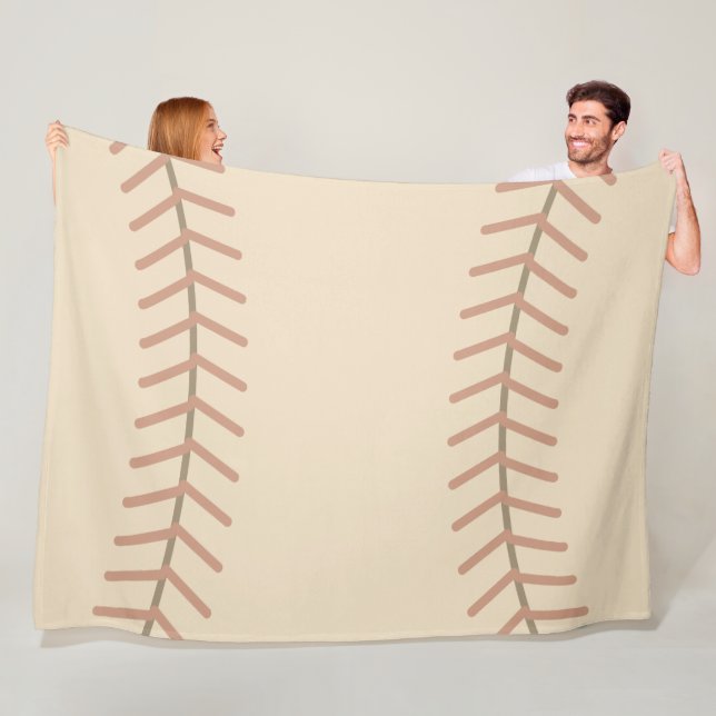 Couverture en polaire de baseball vintage  (En situation)