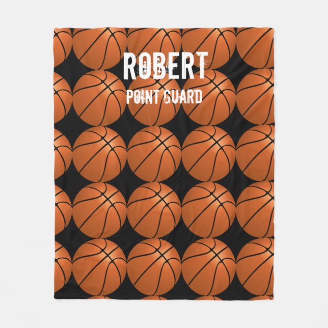 Couverture en polaire de basket-ball pour fans de  (Devant)