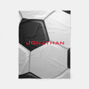 Couverture en polaire de conception de soccer