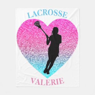 Couverture en polaire de crosse Girls avec son nom