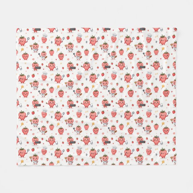Couverture en polaire de fraise Dream (Devant (Horizontal))