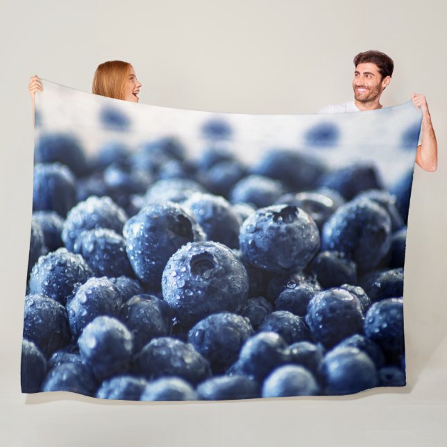 Couverture en polaire de fruits (En situation)