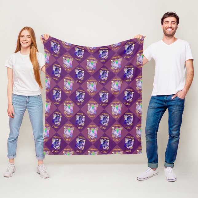 Couverture en polaire de la Renaissance Unicorn (En situation)