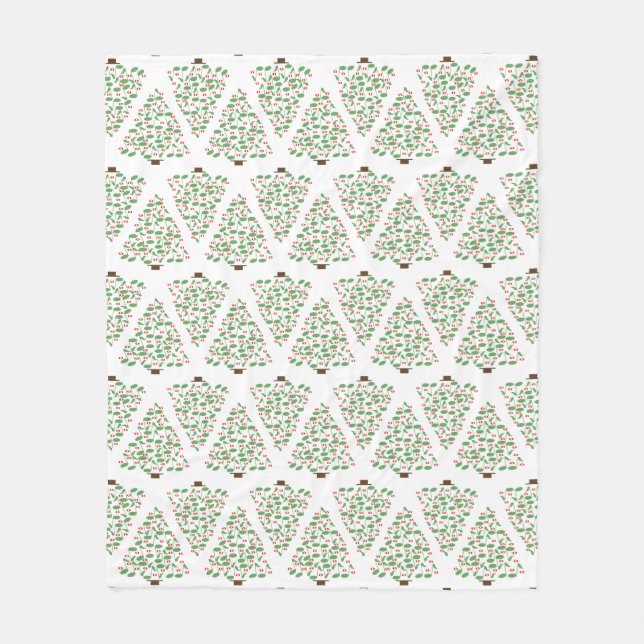 Couverture en polaire de l'arbre de Noël (Devant)