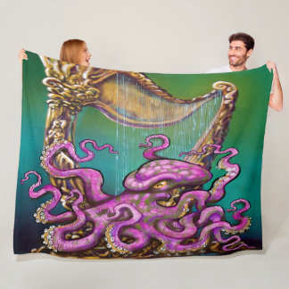 Couverture en polaire de poulpe de harpe