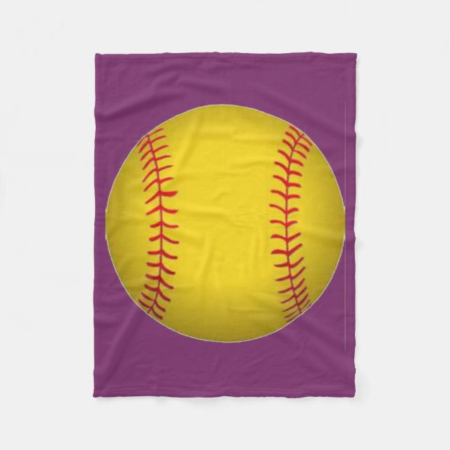 Couverture en polaire de softball (Devant)