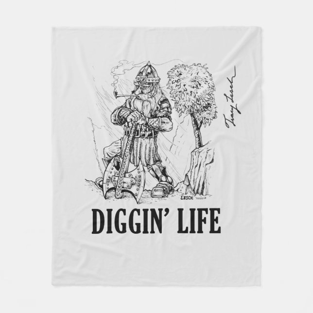 Couverture en polaire Diggin' Life (Devant)